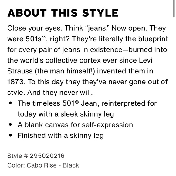 EUC Levi’s 501 Skinny Jeans - Picture 3 of 13